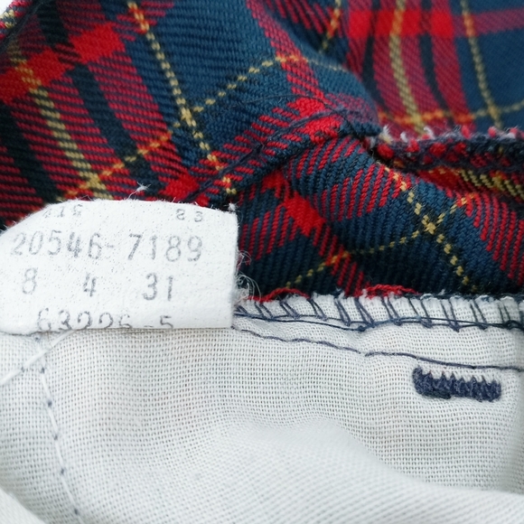 Levi's Vintage '80s Plaid Gentlemen Jeans - Picture 8 of 9